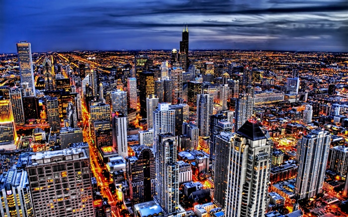 Night city, beautiful lights Wallpapers Pictures Photos Images