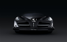 Peugeot 908 RC black car front view