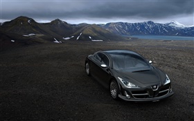 Peugeot 908 RC black car HD wallpaper