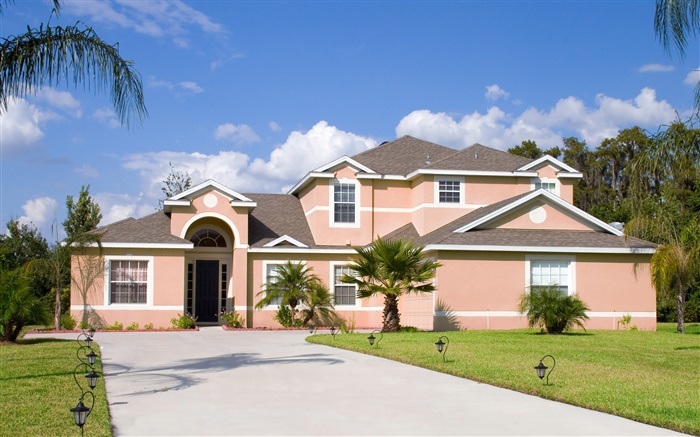 Pink style villa Wallpapers Pictures Photos Images