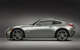 Pontiac silver supercar side view HD wallpaper