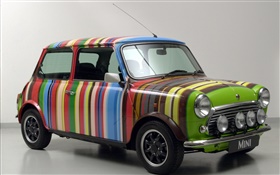 Rainbow stripes MINI car HD wallpaper