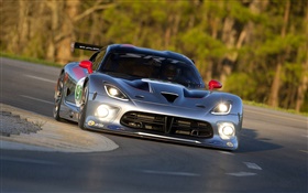 Sports car front view