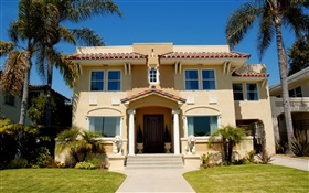 Tropical villa HD wallpaper
