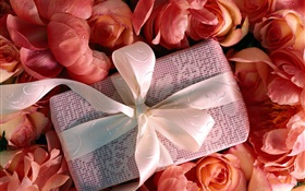 Valentine's Day gift, rose flowers HD wallpaper