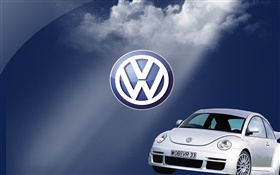 Volkswagen logo, Beetle car HD wallpaper