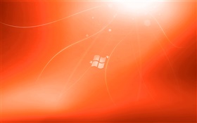 Windows 7 red background creative HD wallpaper