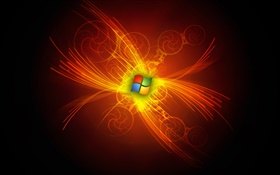 Windows 7 system abstract lines HD wallpaper