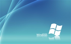 Windows 7 white and blue, creative background