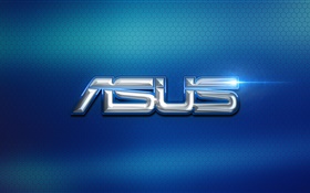 Asus logo, blue background HD wallpaper