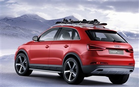 Audi Q3 Vail red SUV car rear view