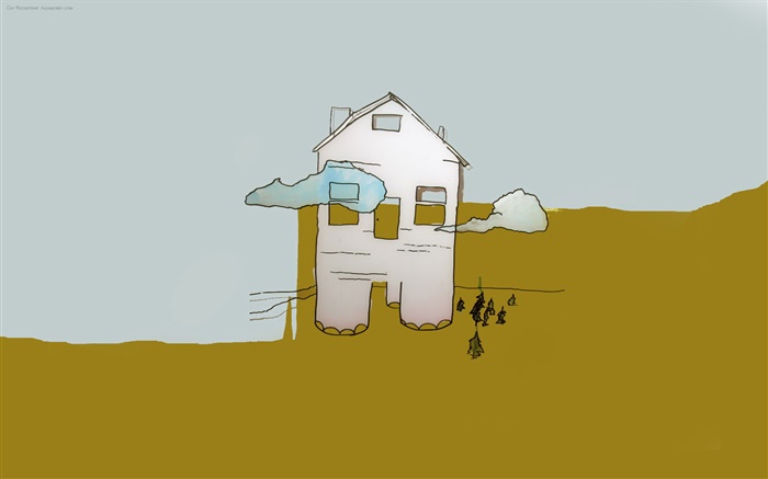 Creative pictures, house in the earth Wallpapers Pictures Photos Images