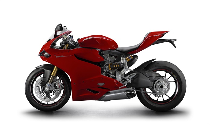 Ducati 1199 Panigale S red motorcycle Wallpapers Pictures Photos Images