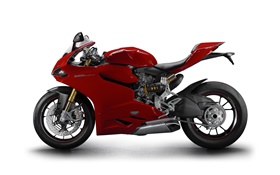Ducati 1199 Panigale S red motorcycle