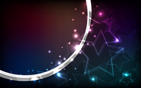 Five-pointed star, circle, abstract design HD wallpaper
