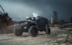 Jeep Wrangler MC black car