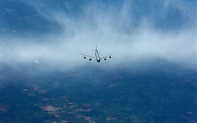 KC-135R stratotanker in the sky, aircraft HD wallpaper