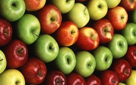 Many apples, red, orange, green HD wallpaper