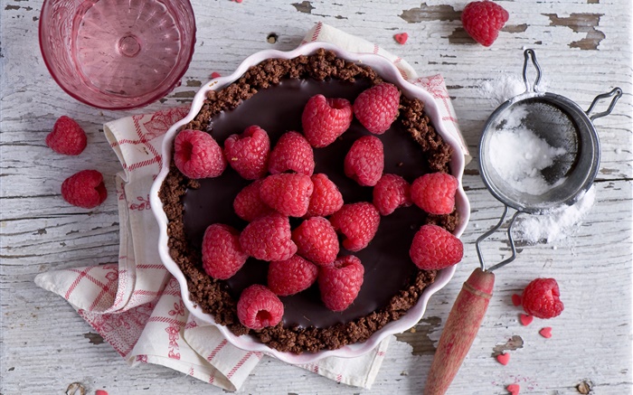 Red raspberry, cake, food Wallpapers Pictures Photos Images