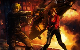 Resident Evil 6, game art pictures HD wallpaper