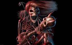 Skull monster, creative design HD wallpaper
