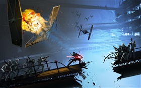 Star Wars, game widescreen HD wallpaper