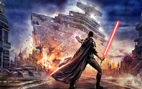 Star Wars, warrior, light sword HD wallpaper