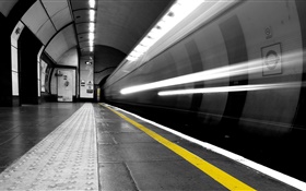 Subway, tunnel, station HD wallpaper