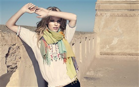 Summer, sunshine, blonde girl HD wallpaper