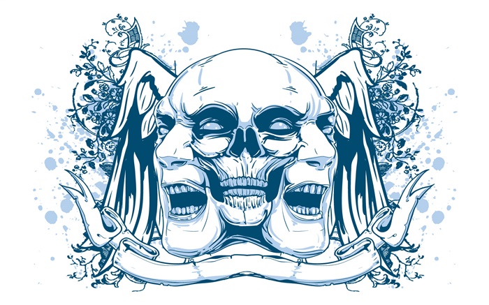 Three face, vector design Wallpapers Pictures Photos Images