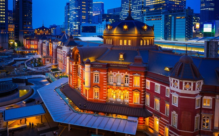 Tokyo, Marunouchi, Japan, city night, buildings Wallpapers Pictures Photos Images