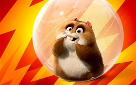 Cute hamsters, cartoon movie HD wallpaper
