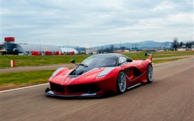 Ferrari FXX K red supercar front view