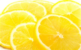 Fruits close-up, citrus, lemons slice, yellow HD wallpaper