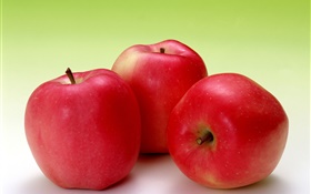 Fruits macro photography, red apples HD wallpaper