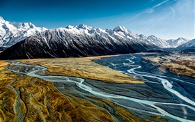 Hooker Valley, Aoraki Mount Cook National Park, New Zealand, mountains