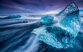 Iceland, iceberg, sea, ice