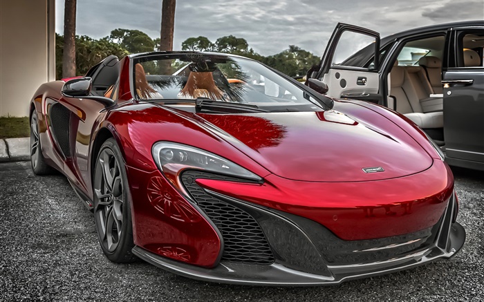 McLaren P1 red supercar front view Wallpapers Pictures Photos Images