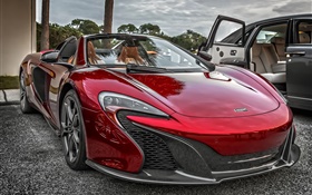 McLaren P1 red supercar front view HD wallpaper