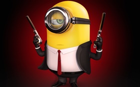 Minions, weapons, gun HD wallpaper