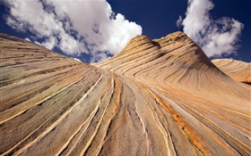 Rocks mountain, sky, clouds HD wallpaper
