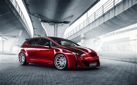 Seat Leon red car side view