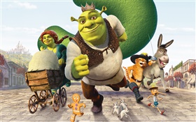 Shrek cartoon movie HD wallpaper