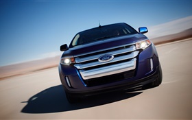 2011 Ford blue car front view HD wallpaper