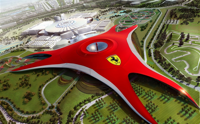 Ferrari World in Dubai, future design Wallpapers Pictures Photos Images