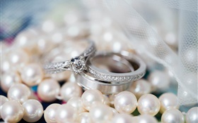 Diamond rings and pearls HD wallpaper