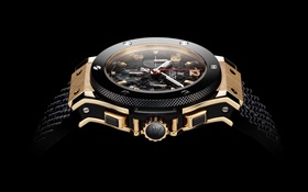 Hublot, Swiss watch side view, black background HD wallpaper