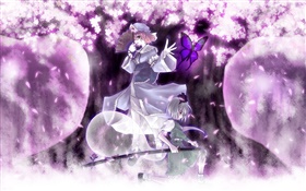 Japanese anime girls, sakura
