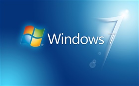 Windows 7 blue background, glare