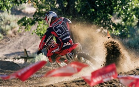 Honda motorcycle, race, drift